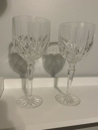 Marquis By Waterford Crystal Wine Glasses Goblets Set Of 2