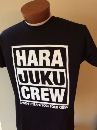 Gwen Stefani No Doubt 2005 Harajuku Crew Tour Local Crew T - Shirt Size Small