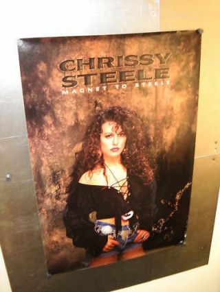 Chrissy Steele Large Rare 1991 Promo Poster Magnet Steel In