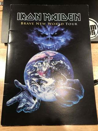 Iron Maiden 2000 Brave World Tour Program Book Booklet / Vg 2 Ex