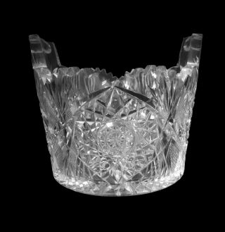 American Brilliant Cut Glass Ice Bucket