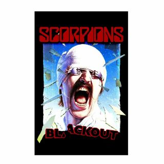 Scorpions Blackout Tapestry Fabric Cloth Poster Flag Wall Banner