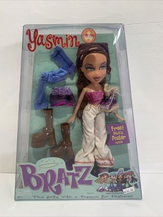Mga Bratz Yasmin 1st Edition Nib Nrfb Fashion Doll 2001 Rare