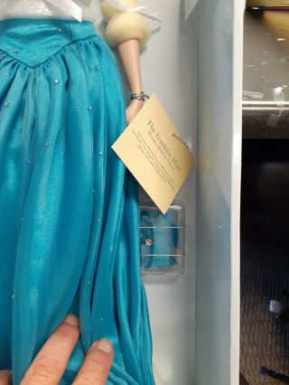 Franklin Princess Diana Doll Aquamarine Silk Gown 4