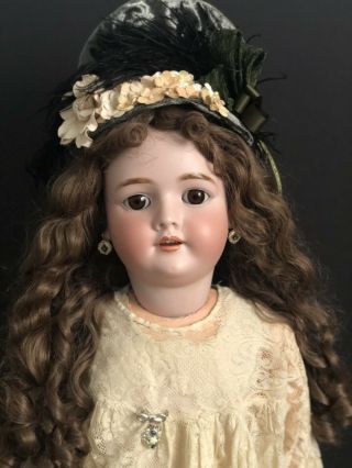 Antique German 29” Handwerk Dep 109 15 Doll Bisque Head Composition Body