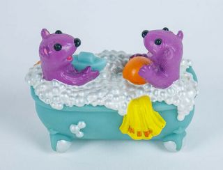 Applause Bear In The Big Blue House Pip & Pop Otters Pvc Bathtub Toy