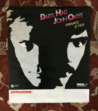 Hall & Oates Private Eyes Rare Promotional Poster