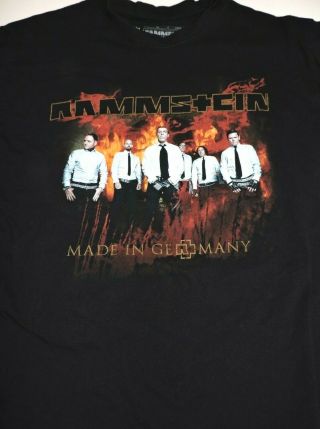 Rammstein T Shirt Medium Made In Germany North America 2012 Tour Vintage