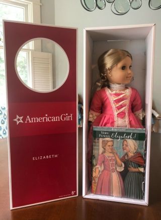 Retired American Girl Doll Elizabeth And Book.  Nrfb Rare Last One