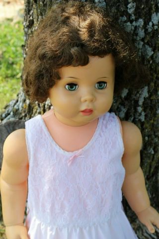 Rare Vintage Ideal Penny Playpal Doll 32 " Brunette.  Please Read