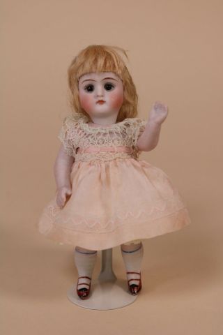 6 " Antique German All Bisque Doll Marked 620 - 5 With Painted Heels C1900