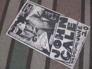 John Cale 1979 Newhaven Ct Concert Poster Velvet Underground