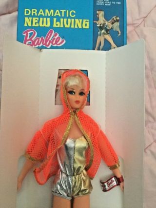 Vintage 1969 Dramatic Living Barbie 1116 Blonde Mib Nrfb