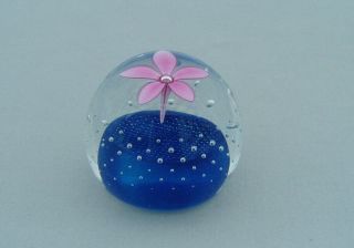 Caithness Glass Lampwork Bubble Paperweight 