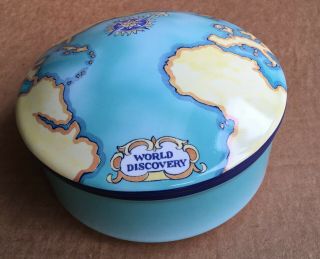 Tauck World Discovery Large Lidded Trinket Box Made By Tiffany & Co 2000 France