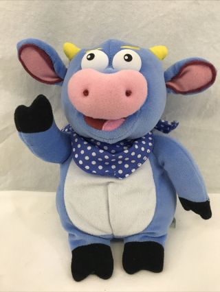 Benny The Bull Plush Stuffed Dora The Explorer Blue Gund 2002