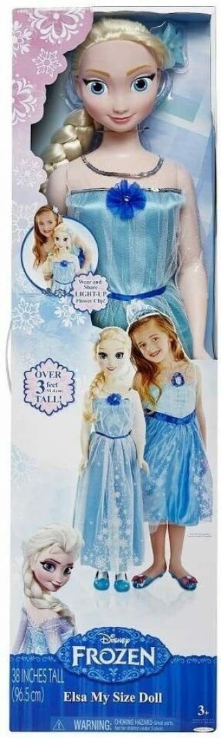 Disney Frozen 3 Feet My Size Elsa Doll Tall Large Jumbo Life Size Nrfb