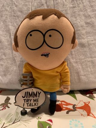 South Park Talking Jimmy With Crutch Plush Toy Doll Figure By Fun 4 All With Tag