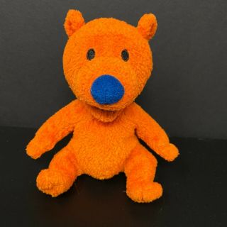 Bear In The Big Blue House Ojo Plush Orange 5 " Mini Stuffed Jim Henson Mattel