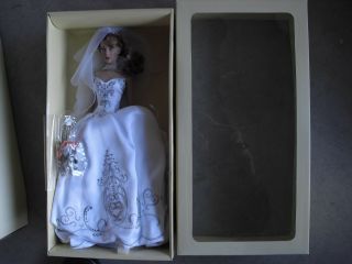 Rare Franklin Vinyl Faberge Stasya Bride Sample Doll 15 " Tall