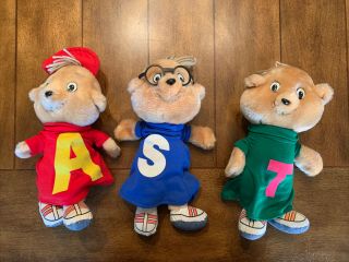 Alvin And The Chipmunks 1983 Bagdasarian Cbs Toys Plush Set Simon Theodore
