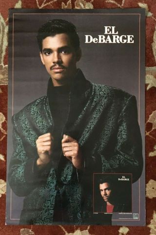 El Debarge Rare Promotional Poster From 1986