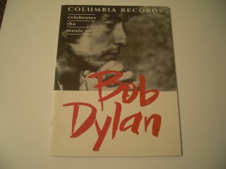 Columbia Records Celebrates The Music Of Bob Dylan Photo Program 10/16/1992
