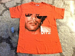 Lenny Kravitz 2002 Tour Dark Orange Concert Shirt Adult Small