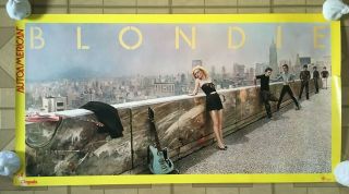 Blondie Autoamerican Og Rock Promo Poster 1980 Debbie Harry Cbgb Wave Punk