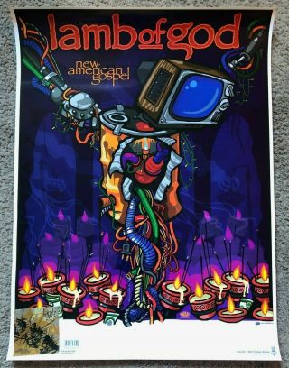 Lamb Of God - American Gospel Promotional Tour Poster 18x24