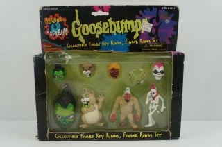 Goosebumps Collectible Figure Key Rings Finger Rings Set (1996)
