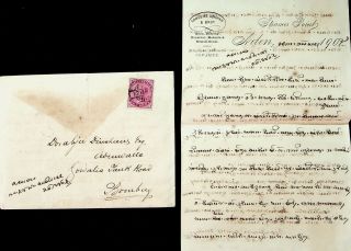 India In Aden 1902 Qv 1a On Cover To Bombay W/shipping Report