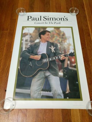 Paul Simon 1991 Concert In The Park Promo Poster 23x35 Inches