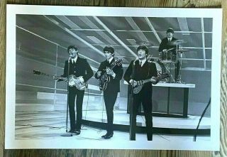 Large Beatles Historic 12 X 18 Photo - Ed Sullivan Show - York - 1964 10112