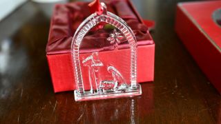 Waterford Crystal Nativity Holy Family Christmas Ornament