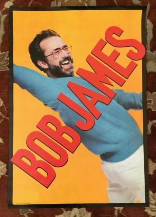 Bob James On Cbs Records 1981 Rare Promotional Poster