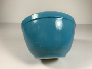 Vintage Pyrex Mixing Bowl Small 401 1 1/2 Pt Turquoise Blue