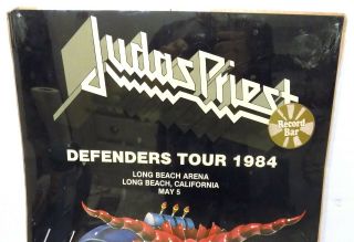 JUDAS PRIEST 1984 DEFENDER ' S TOUR Concert POSTER Long Beach 1984 2