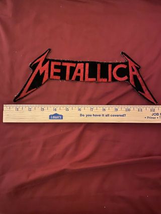 Vintage Metallica Heavy Metal Rock Band Patch Logo