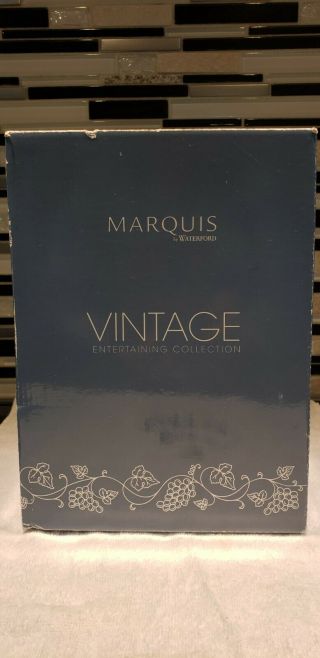 Marquis By Waterford Crystal " Vintage " Classic White Wine Set Of 4.  " Retired "