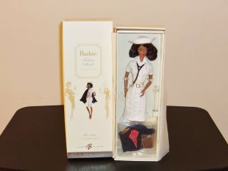 The Nurse (aa) Barbie Doll,  Fashion Model Silkstone,  Platinum,  2006,  K5870,