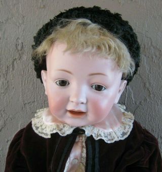 Antique Jd Kestner 211 Character Baby Doll Bisque Head 26 " Doll Compo Body Dd37