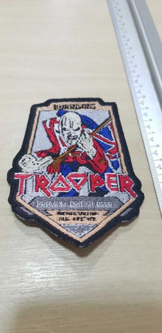 Patch Iron Maiden Bruce Dickinson Ed Force One Trooper Beer Eddie Harris Tour