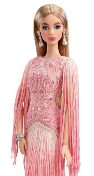 The 2017 Blush Fringed Gown Barbie 
