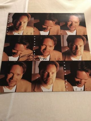 John Berry Very Rare 1997 Faces Autographed Album Flat 2 - Sided Promo Poster