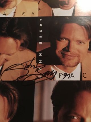 John Berry Very Rare 1997 Faces Autographed Album Flat 2 - Sided Promo Poster 2