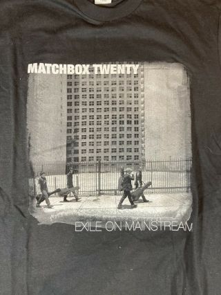 Matchbox Twenty 2008 ‘exile In America Tour’ Black Concert T - Shirt M