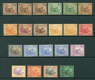1922/34 Fms Malaya Selection Of 21 X Tiger Stamps To 50c M/m Or Ng?