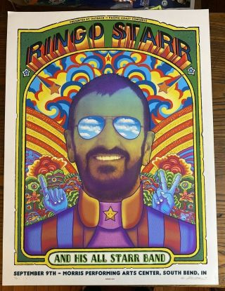 Ringo Starr & His All Star Band 2018 Poster South Bend Concert Tour By Emek