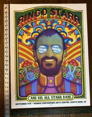 RINGO STARR & His All Star Band 2018 Poster South Bend Concert Tour by EMEK 2